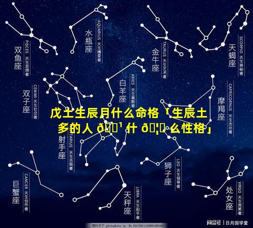 戊土生辰月什么命格「生辰土多的人 🌹 什 🦆 么性格」